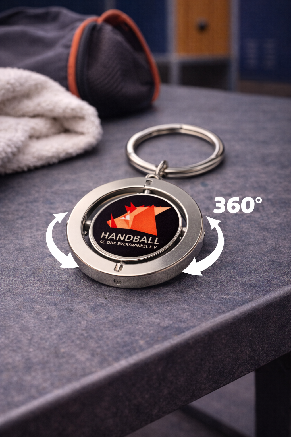 Schlüsselanhänger drehbar SC DJK