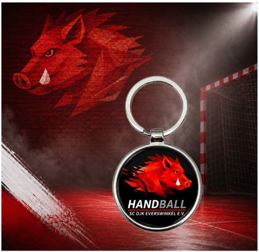 Offizieller SC DJK Everswinkel Handball Schlüsselanhänger Rund 4 cm