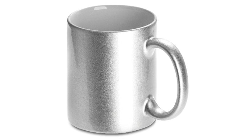 Personalisierte Metallic-Tasse (330ml) – Gold oder Silber