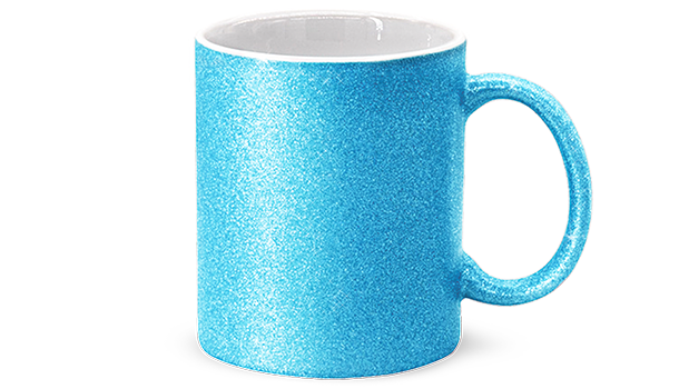 Personalisierte Tasse (330ml) - Glitzer