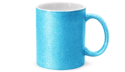 Personalisierte Tasse (330ml) - Glitzer