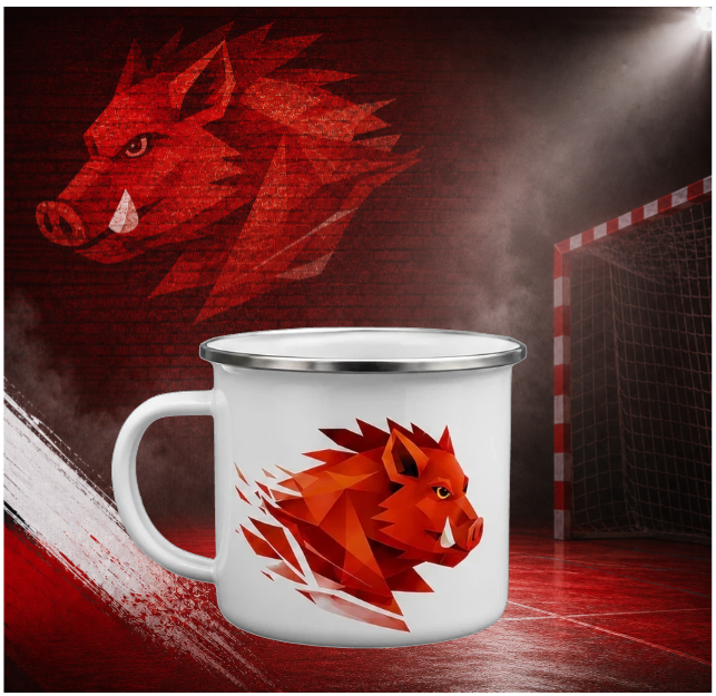 Offizielle SC DJK Everswinkel Handball Emaille-Tasse – 355 ml