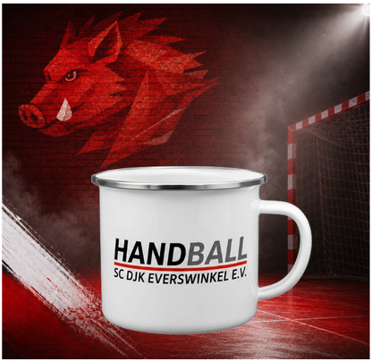 Offizielle SC DJK Everswinkel Handball Emaille-Tasse – 355 ml