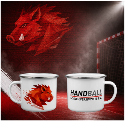 Offizielle SC DJK Everswinkel Handball Emaille-Tasse – 355 ml