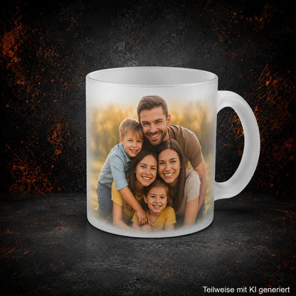 Personalisierte Satinierte Glastasse (300ml)