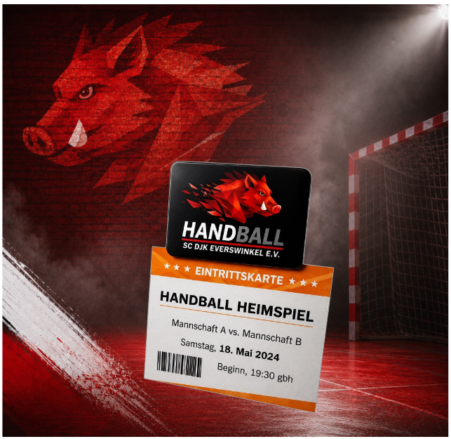 Offizieller SC DJK Everswinkel Handball Magnet 7,5 x 5,5 cm