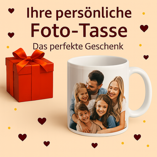 Personalisierte Tasse (330ml) - weiß