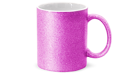 Personalisierte Tasse (330ml) - Glitzer