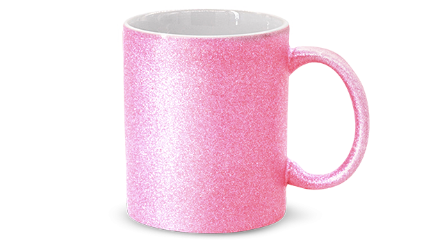 Personalisierte Tasse (330ml) - Glitzer