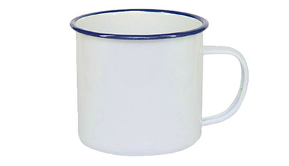 Personalisierte Emaille-Tasse – Retro Look mit deinem Wunschmotiv (350ml)