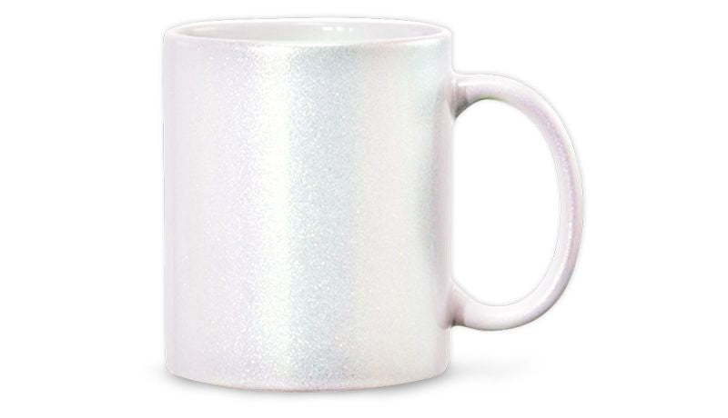 Personalisierte Tasse (330ml) - Neon Glow Paint - Perlmutt-Schimmer