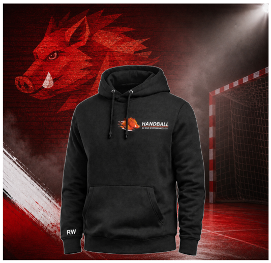 Offizieller SC DJK Everswinkel Handball Hoodie Schwarz
