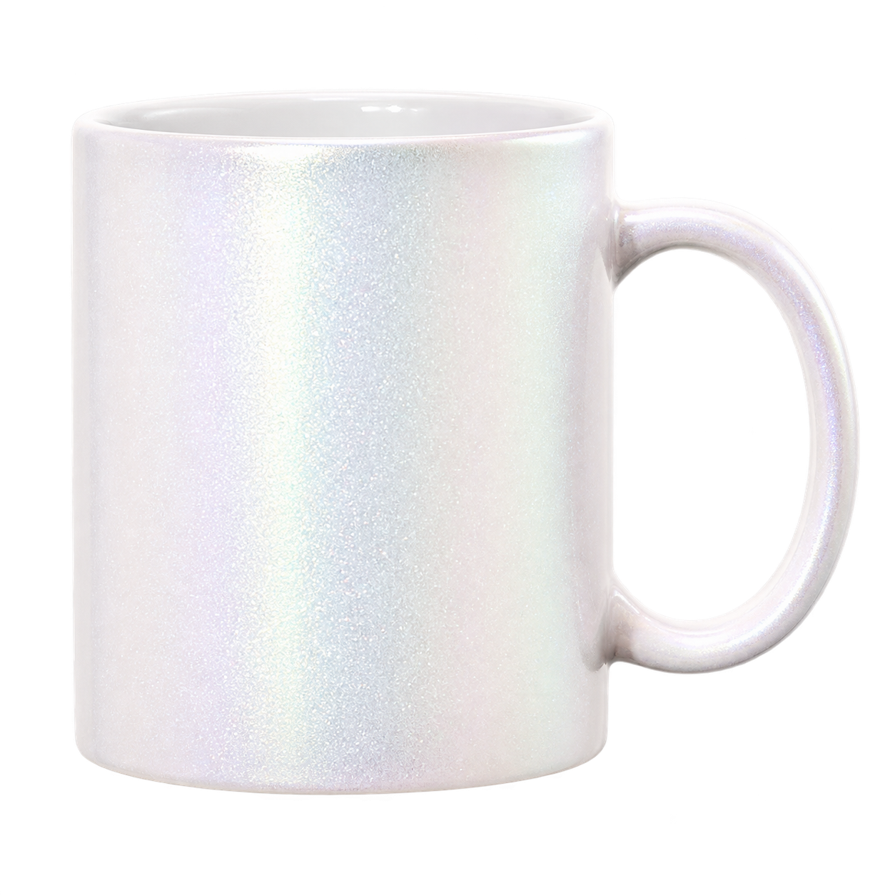 Perlmutt-Tasse Lila Glow ohne Motiv