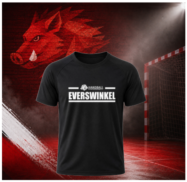 Offizielles SC DJK Everswinkel Handball Shirt Schwarz